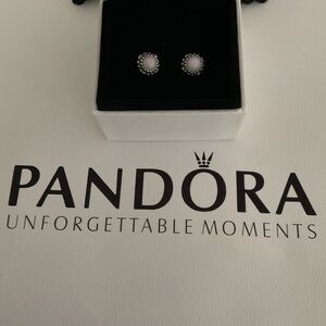 Pandora opal earrings